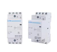 WSJMWKW CT1 CT1-25 16A 20A 25A 4P 220V 50 or 60Hz Din rail Household AC Contactor(25A 4NO)
