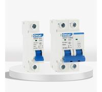 WSJMWKW DZ47-63DC 1P 2P 6-63A dc250V 500V 1000V Mini MCB For Battery PV Solar system Protector Positive Negative Switch(2P 500VDC,20A)