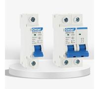 WSJMWKW .MCB DZ47-63 1P 2P 3P 4Pole C45 4.5Ka AC Miniature Circuit Breaker Household Air Switch 60Hz 10A 16A 20A 25A 63A C type Overload(2P,40A)
