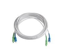WSJMWKW Optic Extension Wire SC UPC+ to UPC+ Single-mode 2-Core Indoor Leather Thread 100M/120M/150M/200M/300M Fiber Optical Cable(150M)
