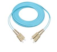 WSJMWKW Optical Multimode Duplex OM3 LC FC SC ST Fiber Optic Jumper Patch Cord Cable Pigtail 1/5/10M Meters(SC-SC,10M)
