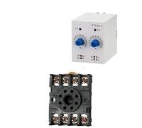 WSJMWKW Relay Timer ZYS3R Infinite Power-On Dual-Control Dual-Cycle Delay Time ST3PR 1S10S30M60M(ZYS3R B AC220V)