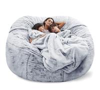 WSKCXHD Bean Bag Covers a No-filler Haven for Adults Kids Featuring Large Capacity Storage for Soft Toys Ultimate Relaxation Zone Light gray-L