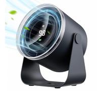 WSKEN Desk Fan with Battery Operated - Matte Quiet Digital Display,100 Speeds 115° Tilt Portable Cooling Rechargeable Fans for Office, Bedroom, Home, Outdoor