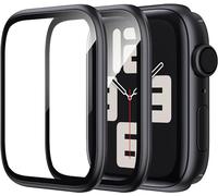 WSKEN for Apple Watch Screen Protector 40mm Series SE2/SE/6/5/4, Titanium Alloy Frame + 9H Tempered Glass, [Keep Original] [Touch Sensitive] Lightweight Protective Glass for iwatch 40mm 2 Pack