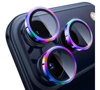 WSKEN for iPhone 17 Pro/iPhone 17 Pro Max Camera Lens Protector - [Keep Original Shooting] Shatterproof Ultra HD 9H Tempered Glass Screen Metal Ring Cover,Anti-Fingerprint,Anti-Scratch,Colorful