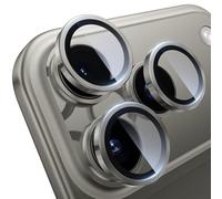 WSKEN for iPhone 17 Pro/iPhone 17 Pro Max Camera Lens Protector - [Keep Original Shooting] Shatterproof Ultra HD 9H Tempered Glass Screen Metal Ring Cover,Anti-Fingerprint,Anti-Scratch,Natural Gray
