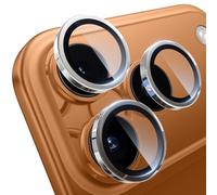 WSKEN for iPhone 17 Pro/iPhone 17 Pro Max Camera Lens Protector - [Keep Original Shooting] Shatterproof Ultra HD 9H Tempered Glass Screen Metal Ring Cover,Anti-Fingerprint,Anti-Scratch,Clear