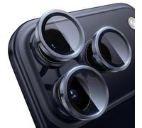 WSKEN for iPhone 17 Pro/iPhone 17 Pro Max Camera Lens Protector - [Keep Original Shooting] Shatterproof Ultra HD 9H Tempered Glass Screen Metal Ring Cover,Anti-Fingerprint,Anti-Scratch,Deep Blue
