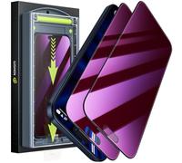 WSKEN for iPhone 17 Pro Max Privacy Screen Protector - [Anti Blue Light][Auto Dust-Elimination] 24°Anti Spy Purple Gradient Eye Protection Case Friendly 9H+ Tempered Glass,Bubble Free,Anti Fingerprint