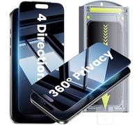 WSKEN for iPhone Air Privacy Screen Protector - [360°Anti Spy][Auto Dust-Elimination] Full coverage Tempered Glass 9H+ Hardness Easy Installation,Bubble Free,Anti Fingerprint,Anti Scratch,2 Pack