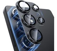 WSKEN for Samsung Galaxy S25 Ultra Camera Lens Protector - Matte [Shatterproof Test] 9H Tempered Glass Camera Screen Protector Scratch Resistant Metal Ring Cover 5G Accessories Titanium