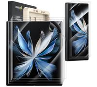 WSKEN for Samsung Galaxy Z Fold 6 Screen Protector,[Easy Auto Align Install][Bubble Self-extinction]Inside Soft TPU Film + Front 9H HD Tempered Glass,Shatterproof,Anti Fingerprint,Anti Scratch,4 Pack