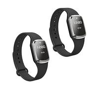 Wskvlcg Ultrasonic Mosquito Repellent Bracelet Watch with Clock Function, USB Rechargeable Anti Mosquito Repeller Wristband Suitable for Adults and Kids Mosquito Insect Repellent Band (2 Pack,Black)