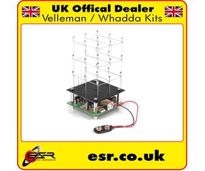 WSL193 Red LED 3D Cube DIY Electronic Soldering Project Kit