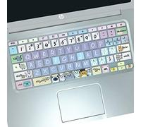 WSLUCKO Keyboard Cover Skin for HP Chromebook 11 x360 11.6,G2/G3/G4/G5/G6 EE/G7 EE 11.6, 14-ca 14-ak14-X Series/HP Chromebook 14 G2 G3 G4 Keyboard Protector,Cute Cat