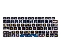 WSLUCKO Silicone Keyboard Cover Skin for Dell Latitude 3440 3450 5430 5431 54207430 7420 7410 14", 15.6" Dell Latitude 7520 9000 9510 9520 9420 9430/16" 7650 7640,Space Man