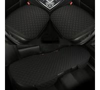 WSLZMM Car Seat Covers for Skoda Kamiq 2018-2022 2023 2024, Car Seat Cushion Seat Covers Protectors Mat Anti-Slip Breathable Soft Interior Seat Accessories,A-Black-Full Set