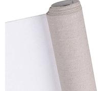 WSMNYH Rolled Canvas Roll of 5M Professional Blank Canvas for Painting, Layer Acrylic Oil Painting Canvas Linen Blend Primed Art Supplies, Width 68cm