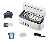 WSMYGS Insulin Fridge Box Cooler Refrigerated Box, Portable Insulin Box Cooler Travel Case, LED Display Refrigerator Refrigerated 2-8 ° C Insulin Cooler