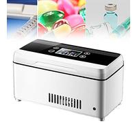 WSMYGS Insulin Fridge Box Insulin Cooler Refrigerated Case, Portable Cold Storage Box, Reefer Container, for Keeping Diabetes Constant Temperature Refrigerato,Touch-Battery*2