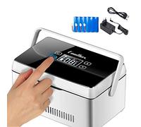 WSMYGS Insulin Fridge Box Insulin Cooler Travel Case Fridges Refrigerator 2-8 ℃ Intelligent Constant Temperature Portable Car Refrigeration Case for Outdoor 4batteries