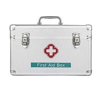 WSMYGS Insulin Fridge Box Lock Box,Portable Cross Shoulder First Aid Kit, Contain Removable Tray for Drugs Storage Family Storage Box with Portable Handle,12in Insulin Cooler