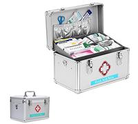 WSMYGS Insulin Fridge Box Portable First Aid Kit,lockable Emergency Package Storage Box with Portable Handle,for Travel Workplace Nurse Offices,10in Insulin Cooler
