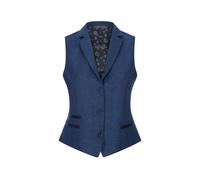 Wsn - Tweed Herringbone 1920's Waistcoat TruClothing Navy 18