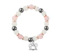 WSNANG Adoption Heart Triangle Charm Bracelet Adoption Symbol Jewelry Foster Mom Gotcha Day Gift, 1.18inch, Stainless Steel, no gemstone