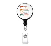 WSNANG Behavior Analyst Badge Reel Behavior Therapy ID Holder with Retractable ABA BCBA Thank You Gifts (BCBA Badge)