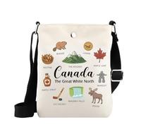 WSNANG Canada Landmark Travel Crossbody Bag The Great White North Canada Shoulder Bag Canada Souvenir Gifts (Canada MB)