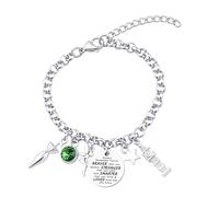 WSNANG Cartoon Movie Inspired Gift Fairy Pixie Bracelet Fairy Tale Cartoon Lover Jewelry Pixie Fans Gifts, Standard, natural stone beads, no gemstone