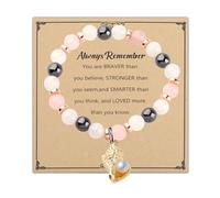 WSNANG Conch Shell Pendant Bracelet Seashell Conch Jewelry Beach Lover Gift Beach Jewelry Hawaiian Ocean Themed Gifts, 1.18inch, Stainless Steel, no gemstone