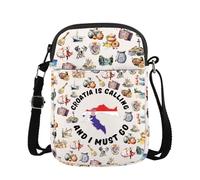 WSNANG Croatia Is Calling I Must Go Zipper Crossbody Bag Croatia Travel Gift Croatia Vacation Messenger Bag, Croatia Cb