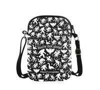 WSNANG Cryptid Monster Crossbody Bag Mystery Creature Themed Bag for Horror Featuring Cryptozoology Gifts, Cryptids Cb, Modern