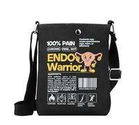 WSNANG Endometriosis Gift Endo Yellow Ribbon Inspired Messenger Bag Endo Warrior Crossbody Bag Chronic Illness Gift (UK Endo Warrior)
