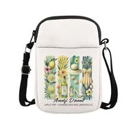 WSNANG Funny Italy Beach Time Trip Gifts Amalfi Dreams Girls Trip Messenger Bag Italian Lover Crossbody Bag, Amalfi Dreams, Modern
