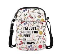 WSNANG Funny Pilates Gifts Pilates Crossbody Bag Pilates Yoga Gym Lover Messenger Bag, Pilates Cb, Modern