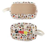 WSNANG Germany Travel Waterproof Clear Toiletry Pouch German Culture Souvenir Gifts Makeup Bag Oktoberfest Gift, Germany CMB, Modern