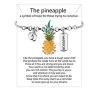 WSNANG IVF Pineapple Gift This IVF Journey Is Yours Keychain IVF Infertility Warrior Jewelry IVF Gift for Infertility Mom, Ivf Card