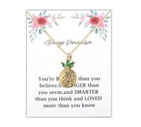 WSNANG IVF Warrior Pineapple Gift IVF Infertility Mom Pineapple Necklace IVF Fertility Wish Jewelry IVF Gift for Pregnant Women, Standard, Stainless Steel, No Gemstone