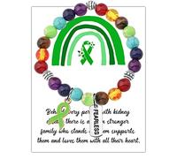 WSNANG Kidney Warrior Gift Card - Disease Awareness Message - Cancer Survivor Jewelry, 7*9cm, Stainless Steel, No Gemstone