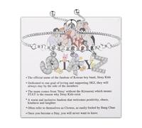 WSNANG Korean Group Inspired Gift K-POP Group Bracelet Stay Fans Jewelry Gift K-POP Music Lover Merchandise(S-Z BR)