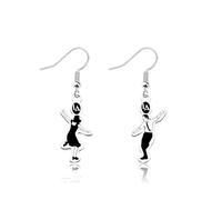 WSNANG La La La Asymmetric Pendant Earrings Mia and Sebastian Earrings Lala Land Movie Inspired Jewelry Dancing Movie Gift, 2.5*2.5cm, Metal, alloy