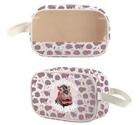 WSNANG Moo Deng Gifts I'm Just Here For Moo Deng Makeup Bag Zipper Waterproof Portable Travel Storage Pouch, Off White