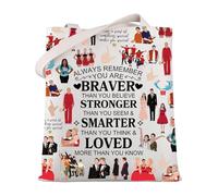 WSNANG Musical Comedy TV Show Inspired Gift Broadway Glee Canvas Tote Bag Rachel Berry Fans Gift Glee Will Schuster Merch, Musical Comedy Tb