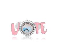 WSNANG Pretty Pink and Blue Sisterhood Brooch JJOA 1938 Vote Brooch Pin Sorority Jewelry JJOA Gift Ideas, 1.18inch, Stainless Steel, no gemstone