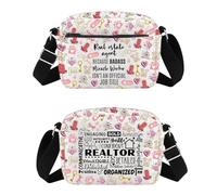 WSNANG Realtor Gift Real Estate Agents Crossbody Bag Realtor Prayer Thank You Gift Salesman Gifts Graduation Gifts, Agent Cb, Modern