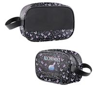 WSNANG The Alchemist Social Club Gifts Romantasy Book Inspired Waterproof Makeup Bag Bookish Merch, Off White, Alchemist Bag